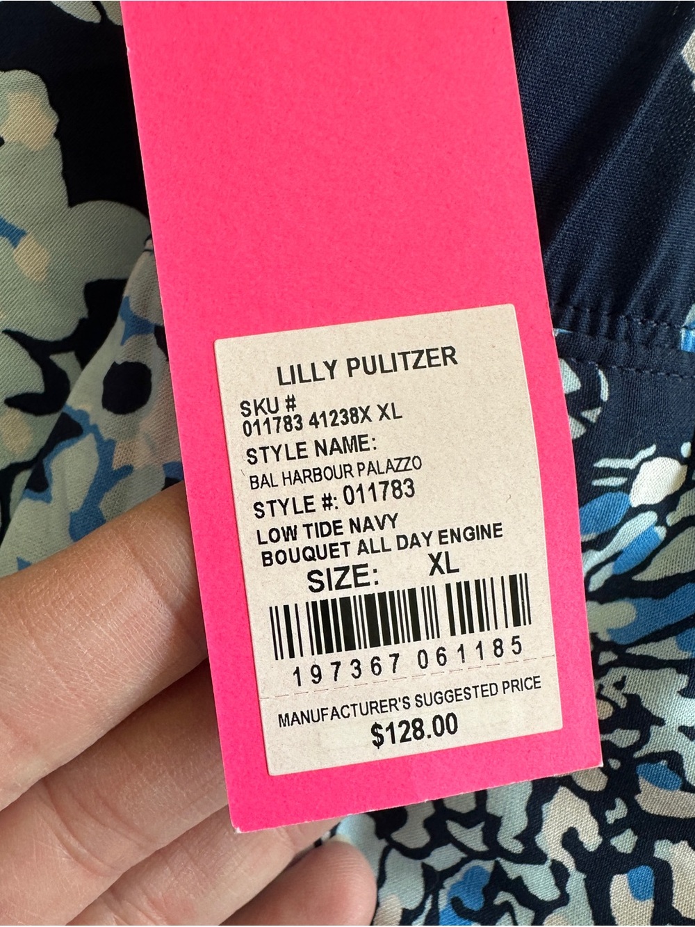 NWT Lilly Pulitzer Bal Harbor Palazzo Pants, Sz XL, Bouquet All Day - Picture 5 of 7